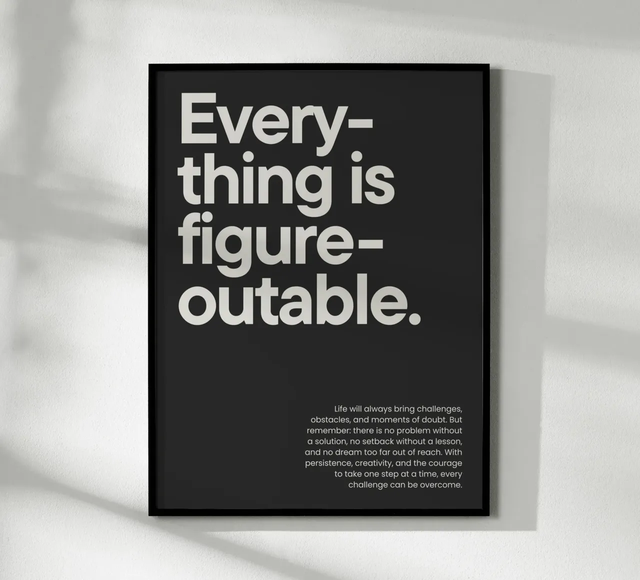 Everything is figureoutable carta hahnemühle da NoordalLiving