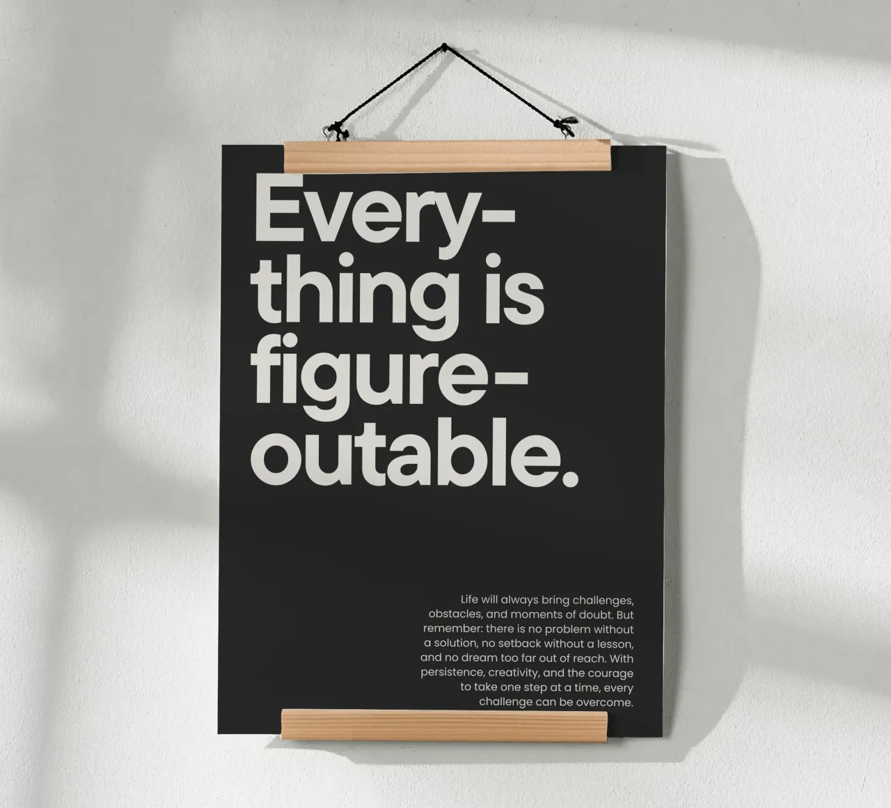 Everything is figureoutable carta hahnemühle da NoordalLiving