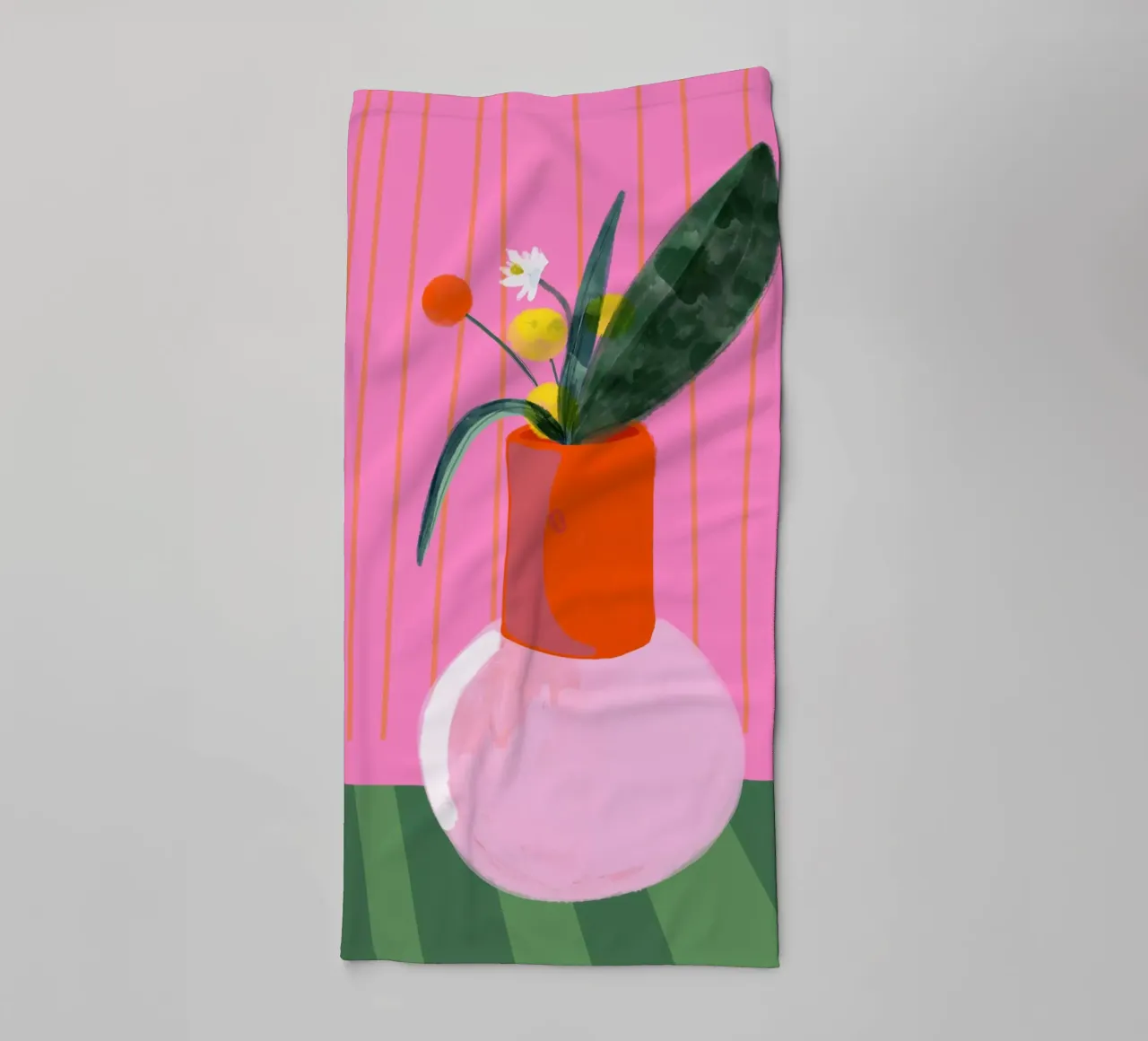 Mio Vaso pinky asciugamano da bagno da Hej Ibiza by Ute Arnold