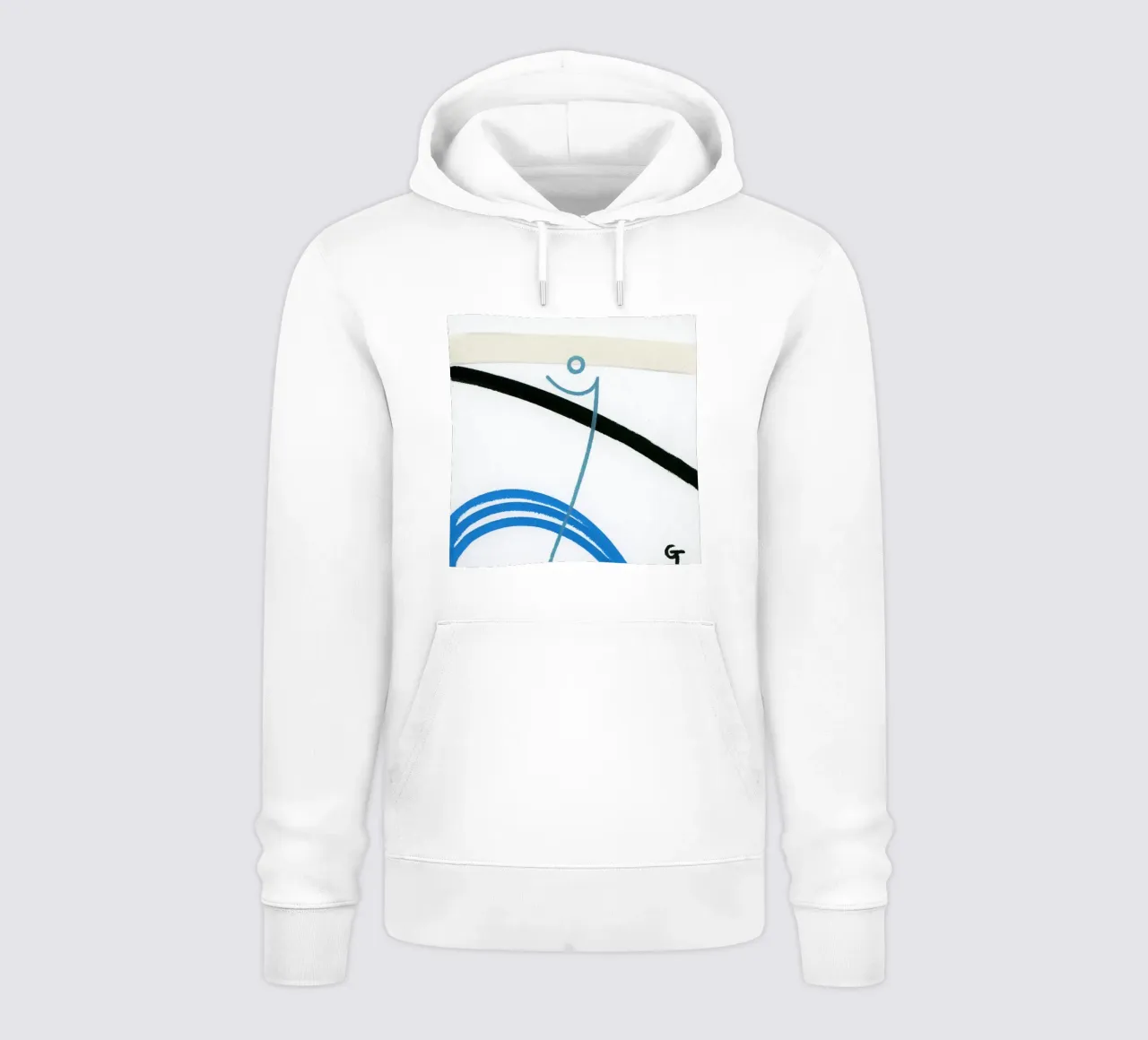 Minimalist fish 1 felpa con cappuccio da gtobonart
