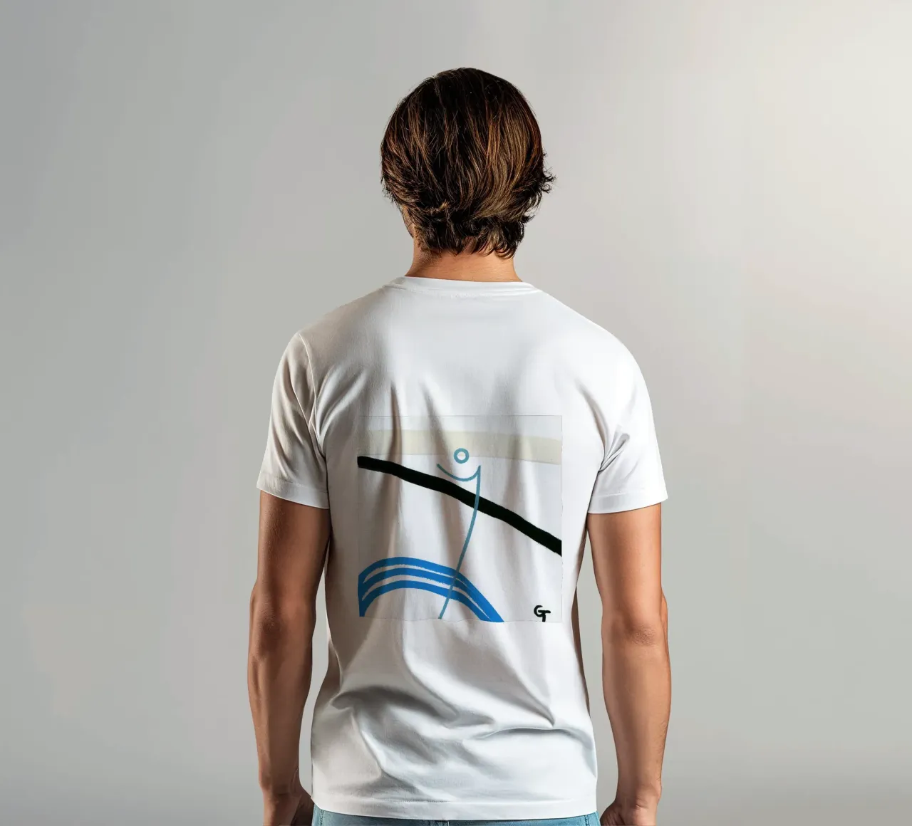 Minimalist fish 1 t-shirt da gtobonart