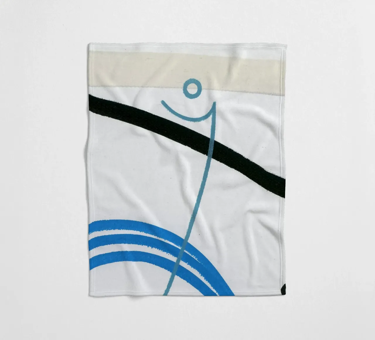 Minimalist fish 1 coperta in pile da gtobonart