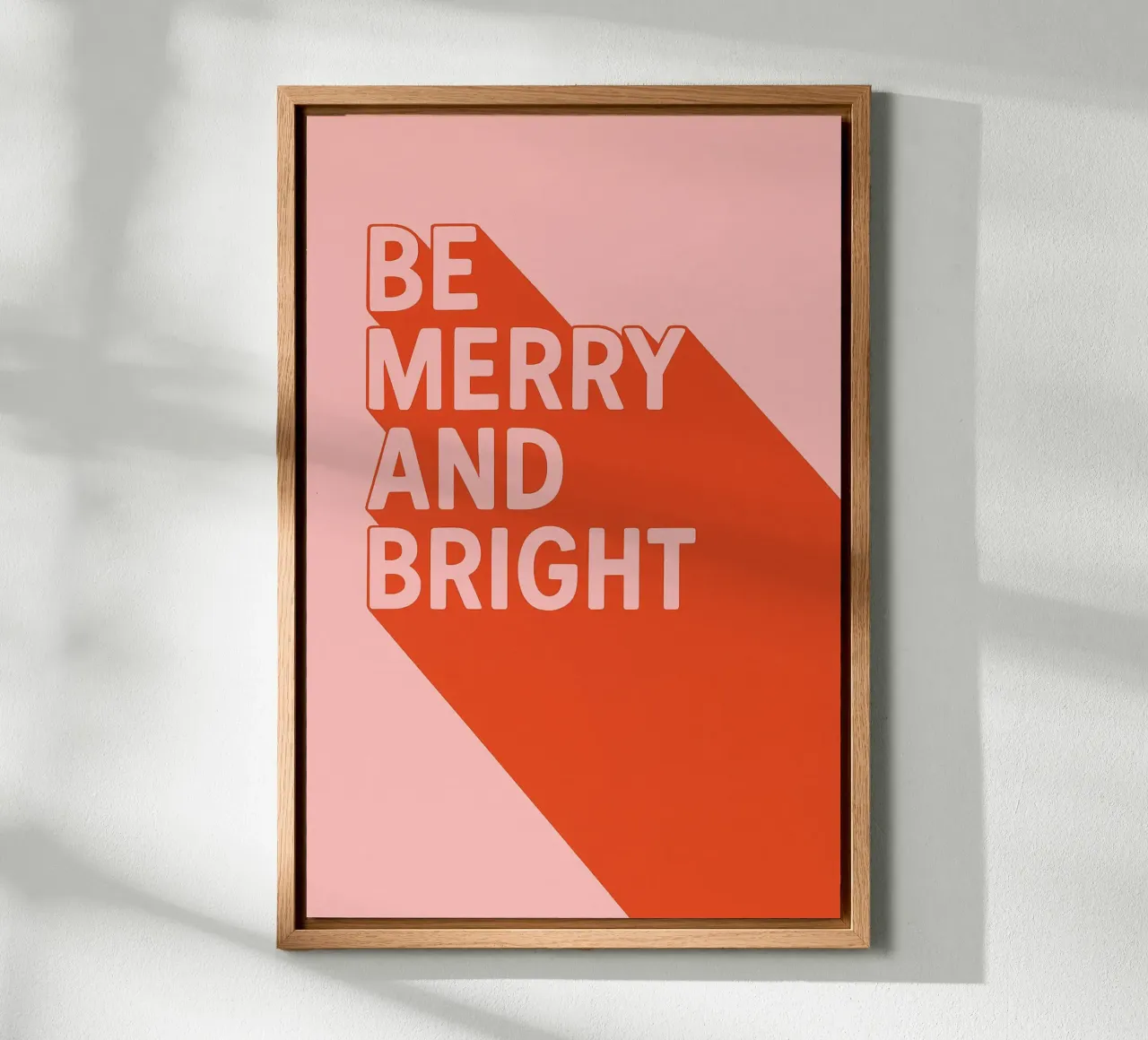 Be Merry and Bright alu-dibond by PurePeachChristmas
