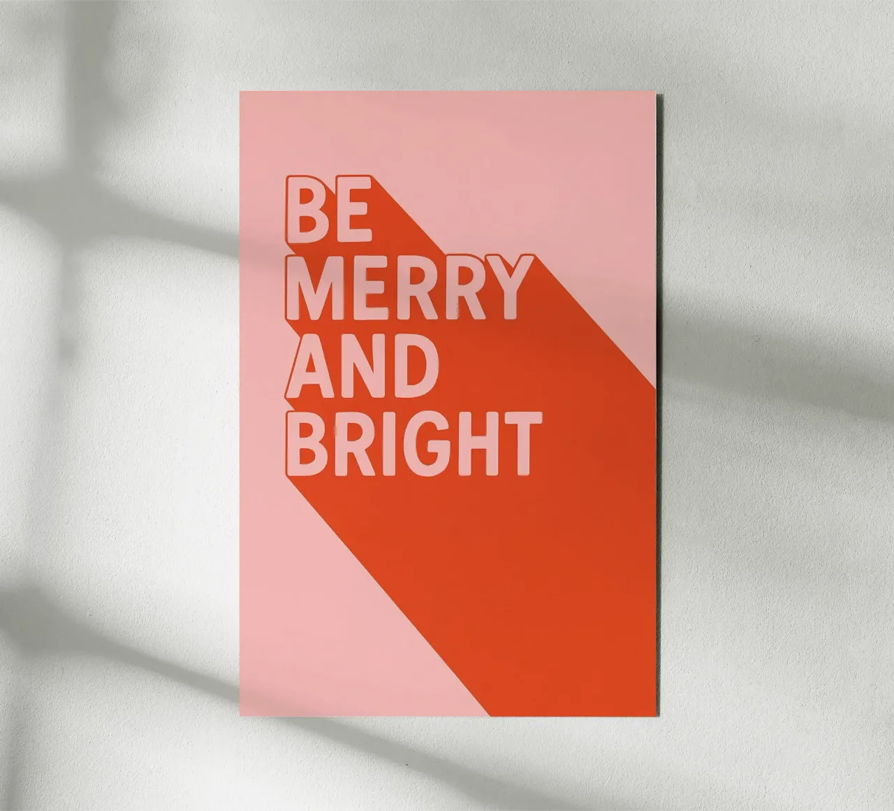 Be Merry and Bright alu-dibond by PurePeachChristmas