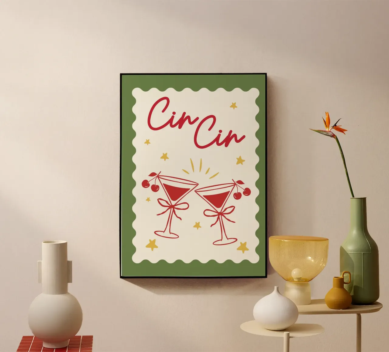 Merry Cin Cin plexiglass da PurePeachChristmas