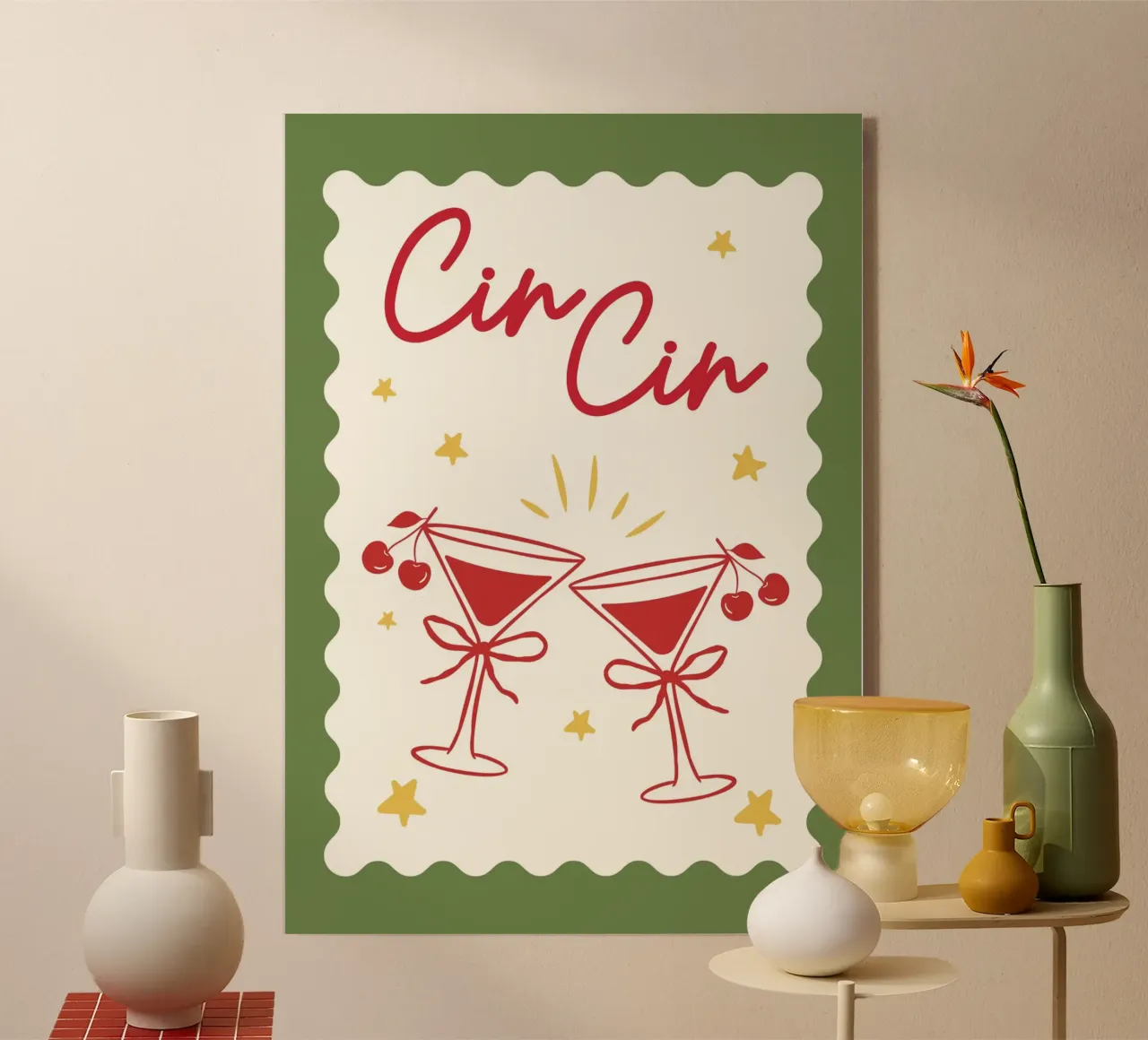 Merry Cin Cin plexiglass da PurePeachChristmas