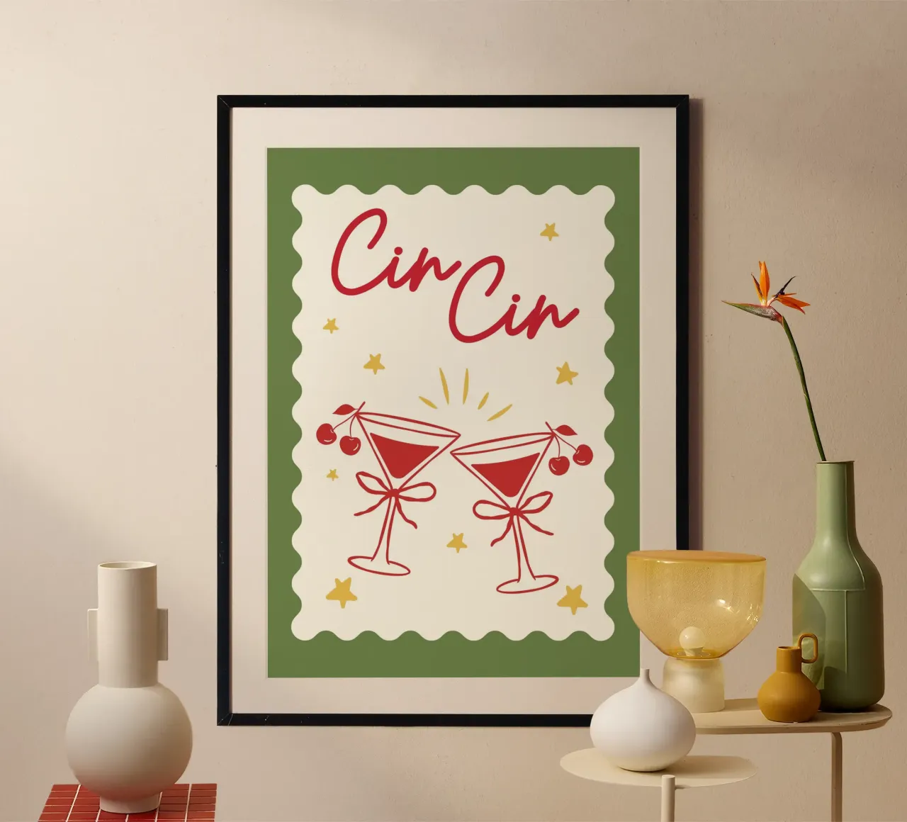 Merry Cin Cin carta hahnemühle da PurePeachChristmas