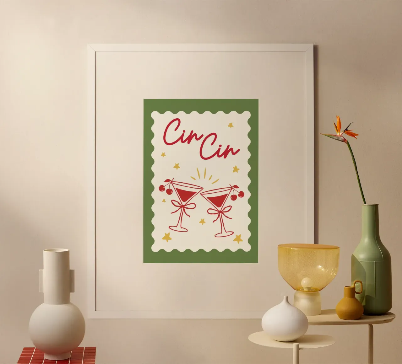 Merry Cin Cin carta hahnemühle da PurePeachChristmas