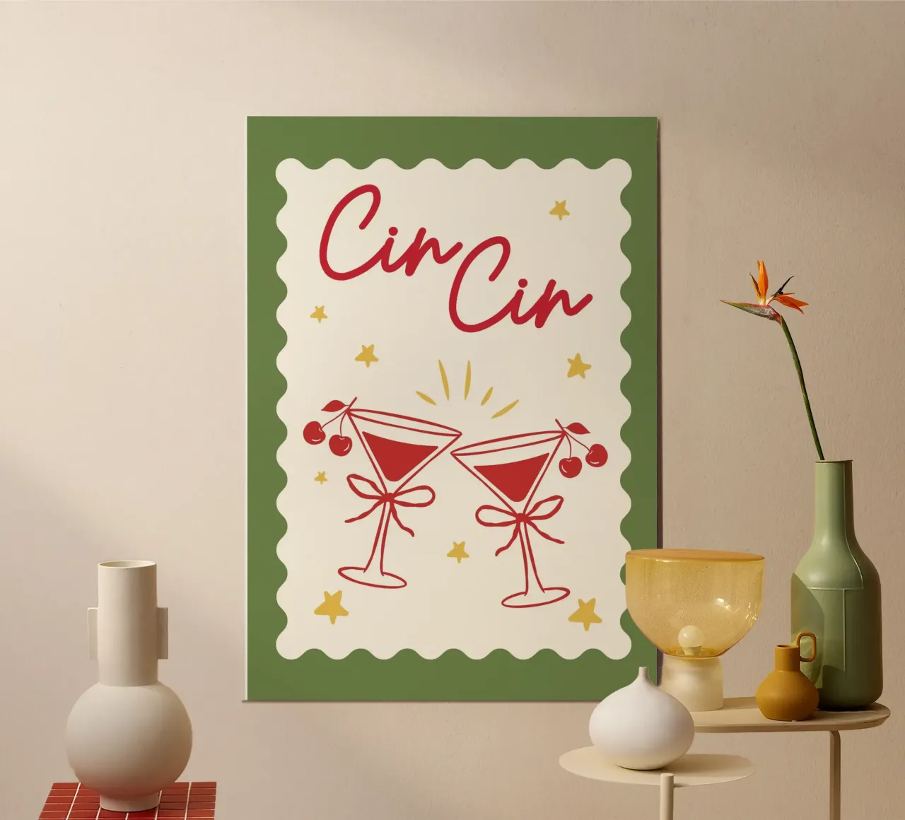 Merry Cin Cin carta hahnemühle da PurePeachChristmas