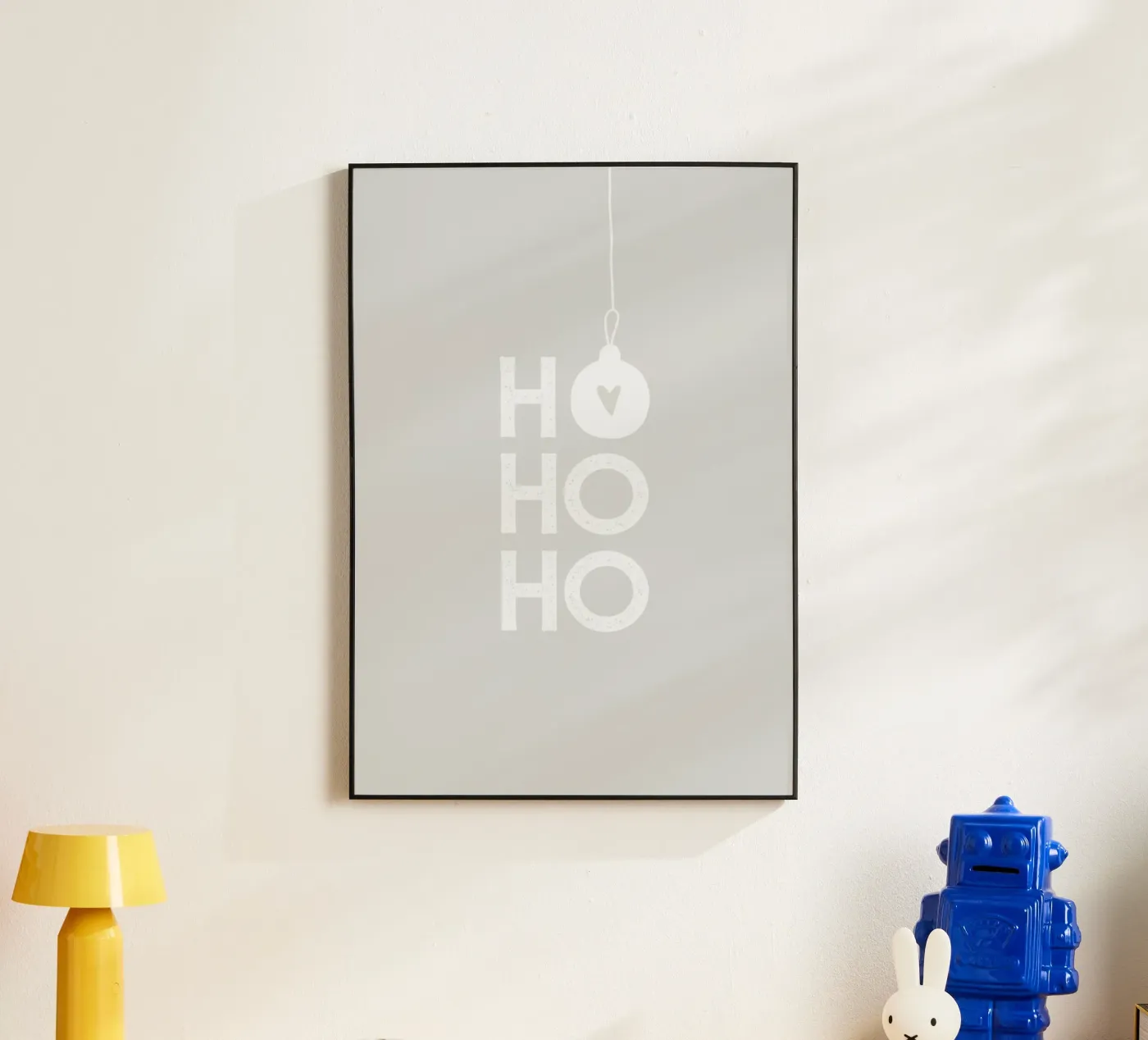 HO HO HO Alu-Dibond von PurePeachChristmas