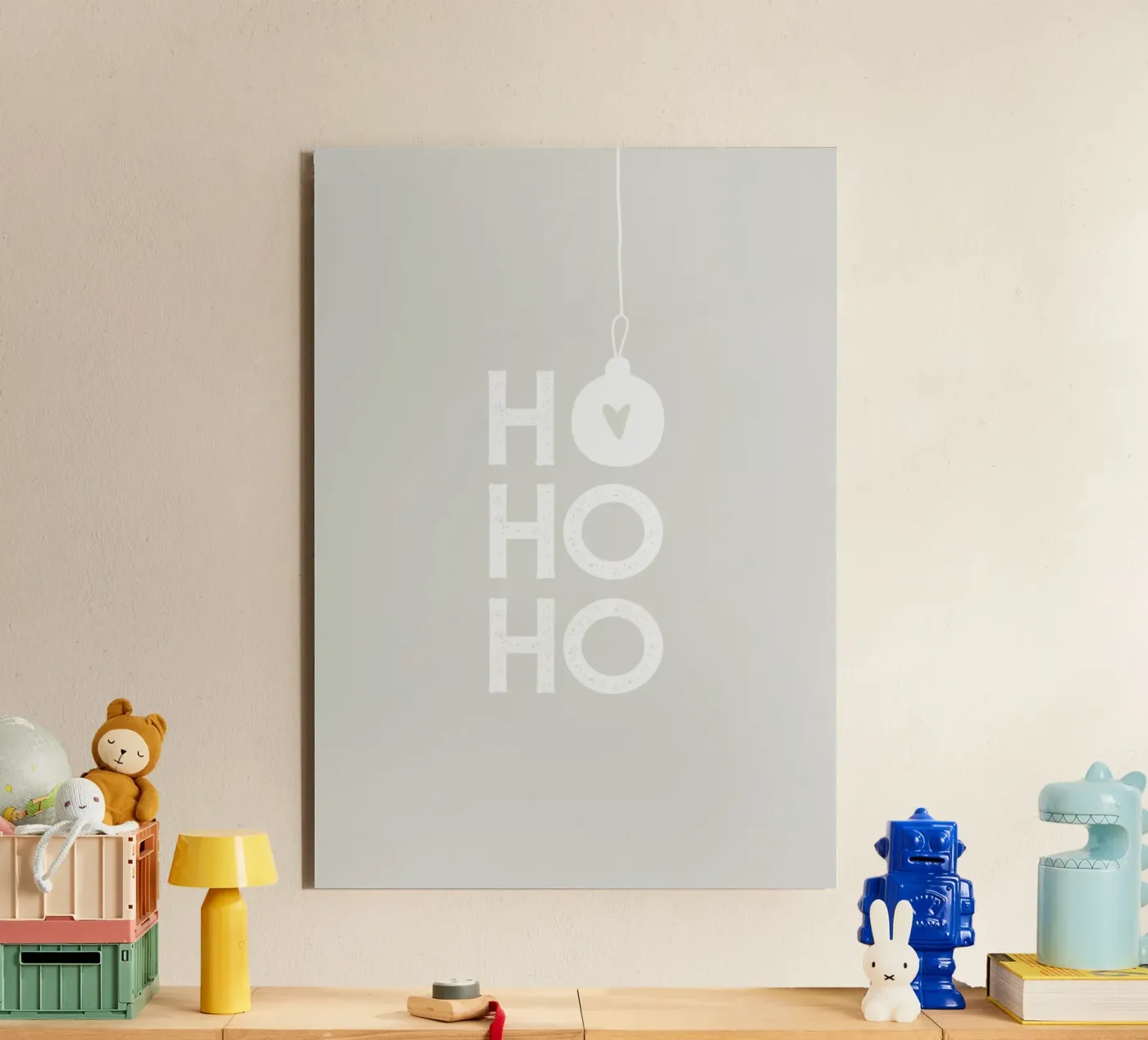 HO HO HO Alu-Dibond von PurePeachChristmas
