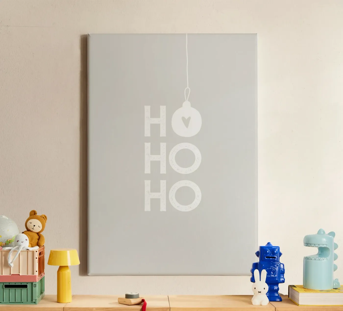 HO HO HO Leinwand von PurePeachChristmas