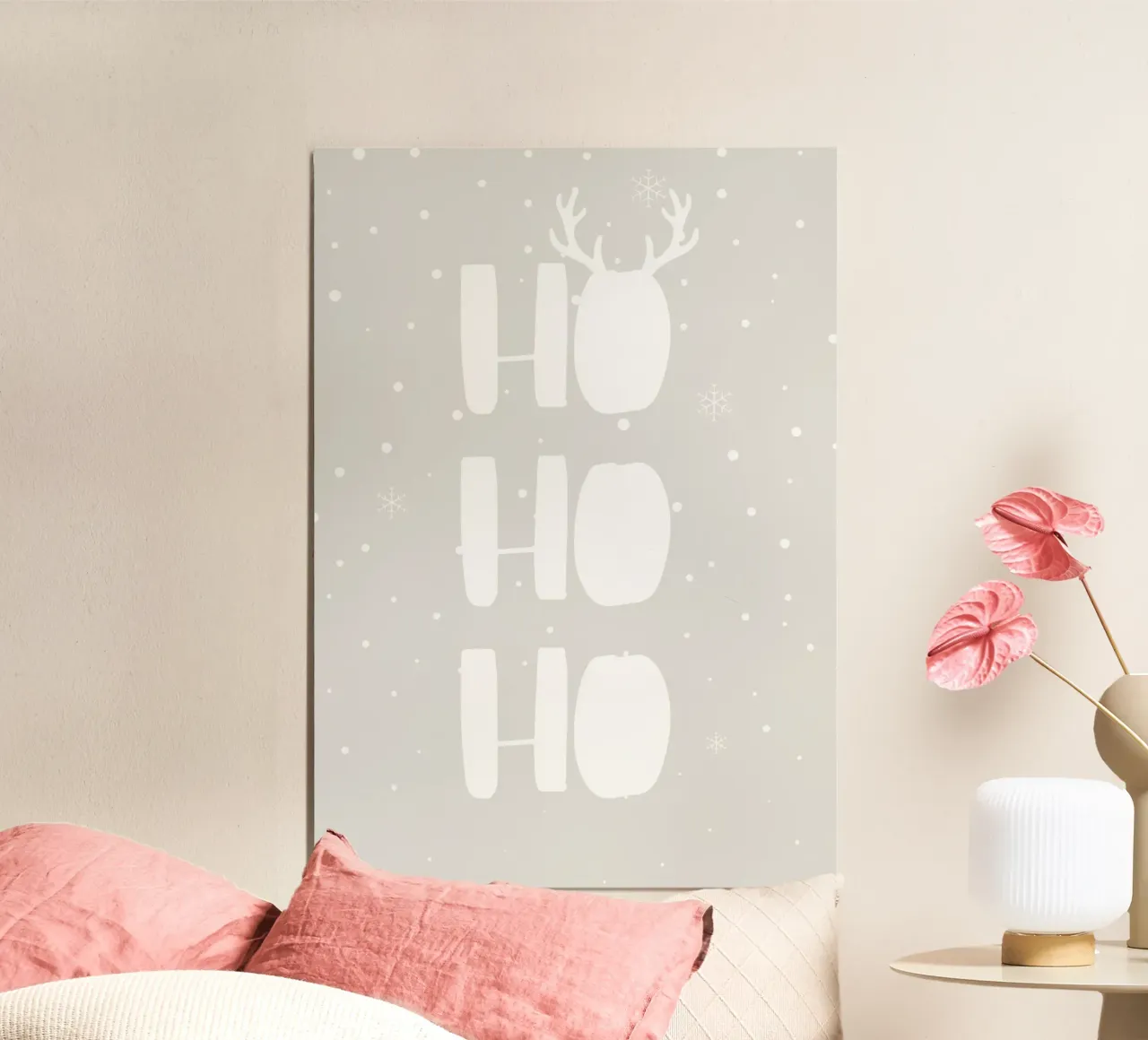 HO HO HO alu-dibond by PurePeachChristmas