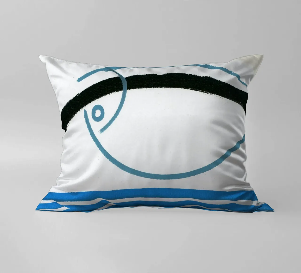 Pesce minimalista 2 cuscino da gtobonart