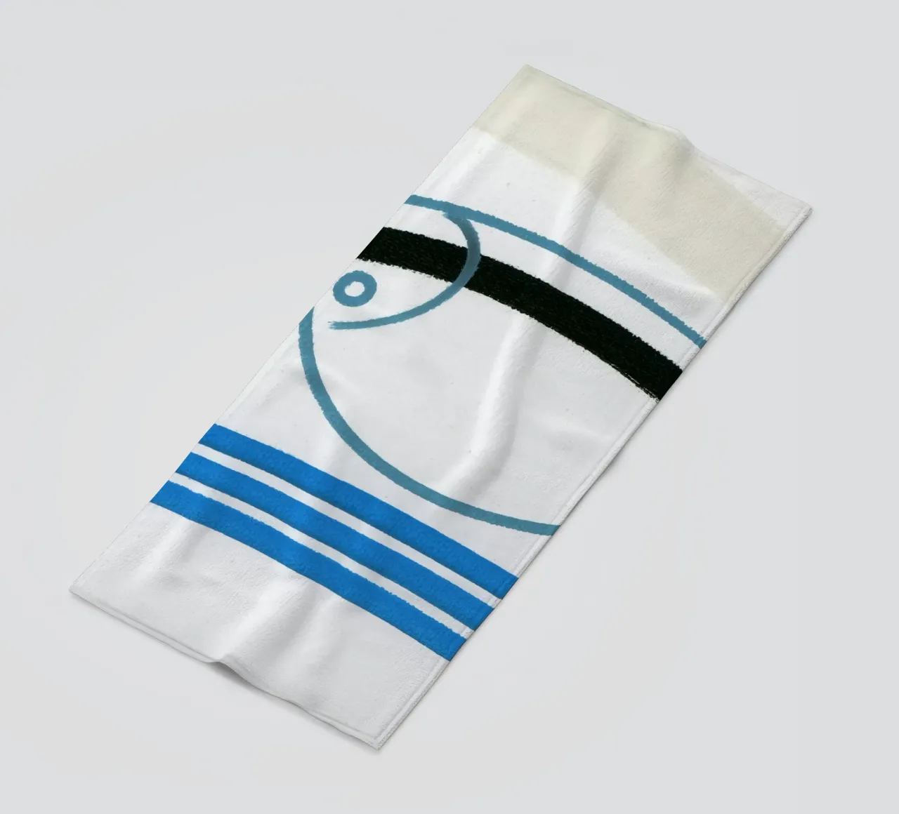 Pesce minimalista 2 telo mare da gtobonart