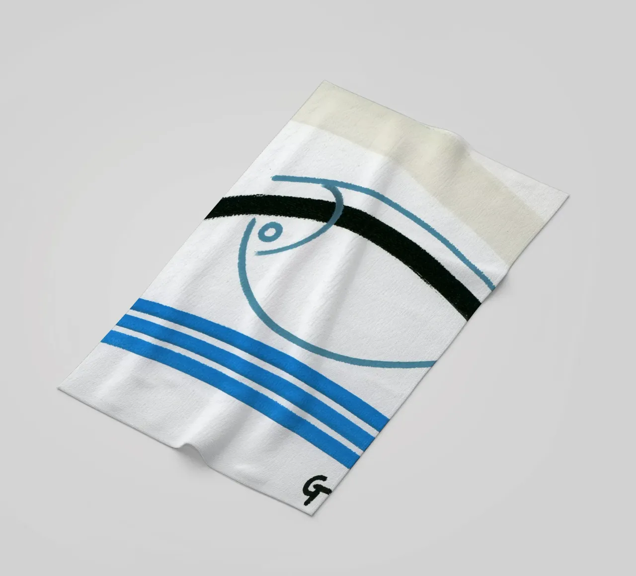 Pesce minimalista 2 telo mare da gtobonart