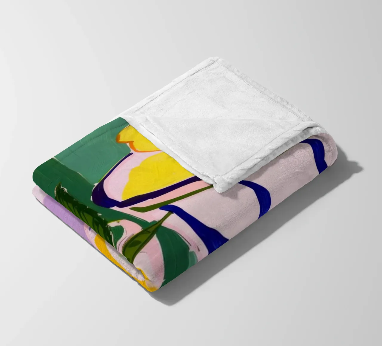 Boho Poster Club 5 Lemons fleece blanket by Boho Print Collection