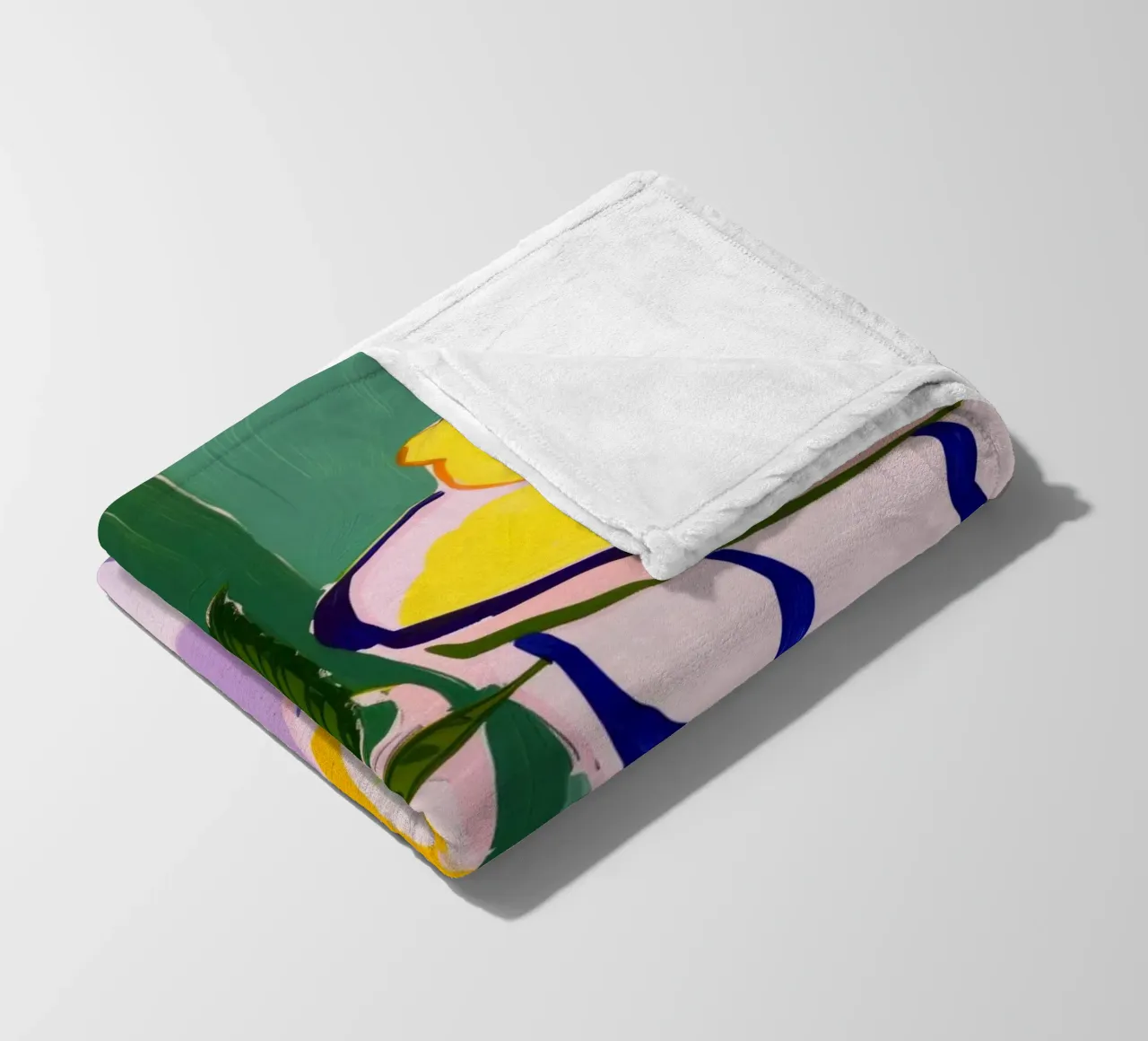 Boho Poster Club 5 Lemons fleece blanket by Boho Print Collection