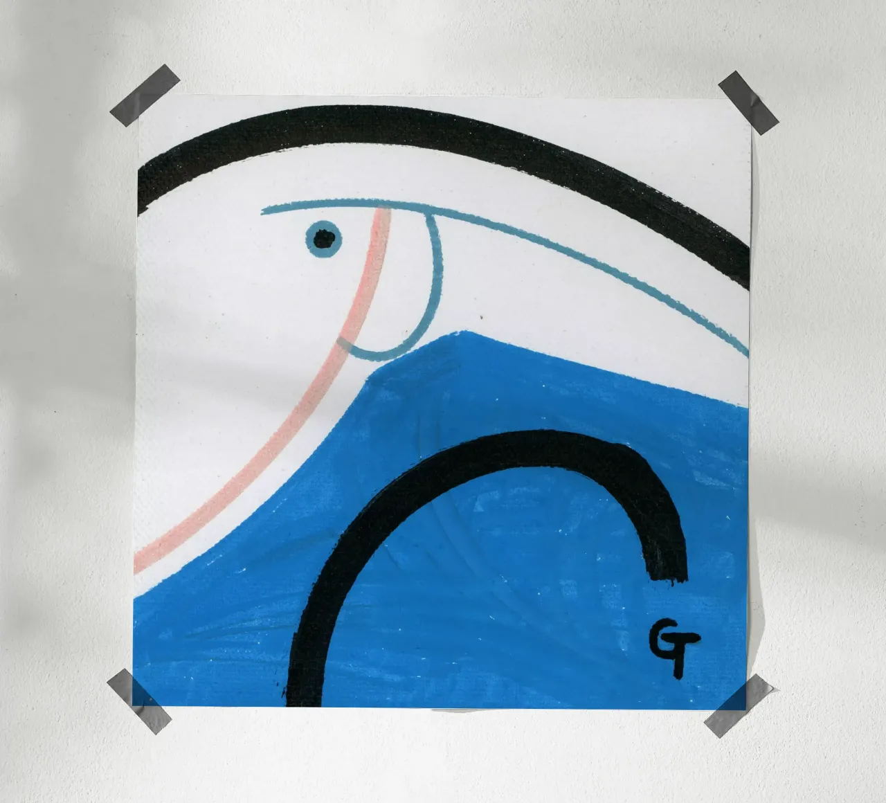 Minimalist fish 3 poster da gtobonart