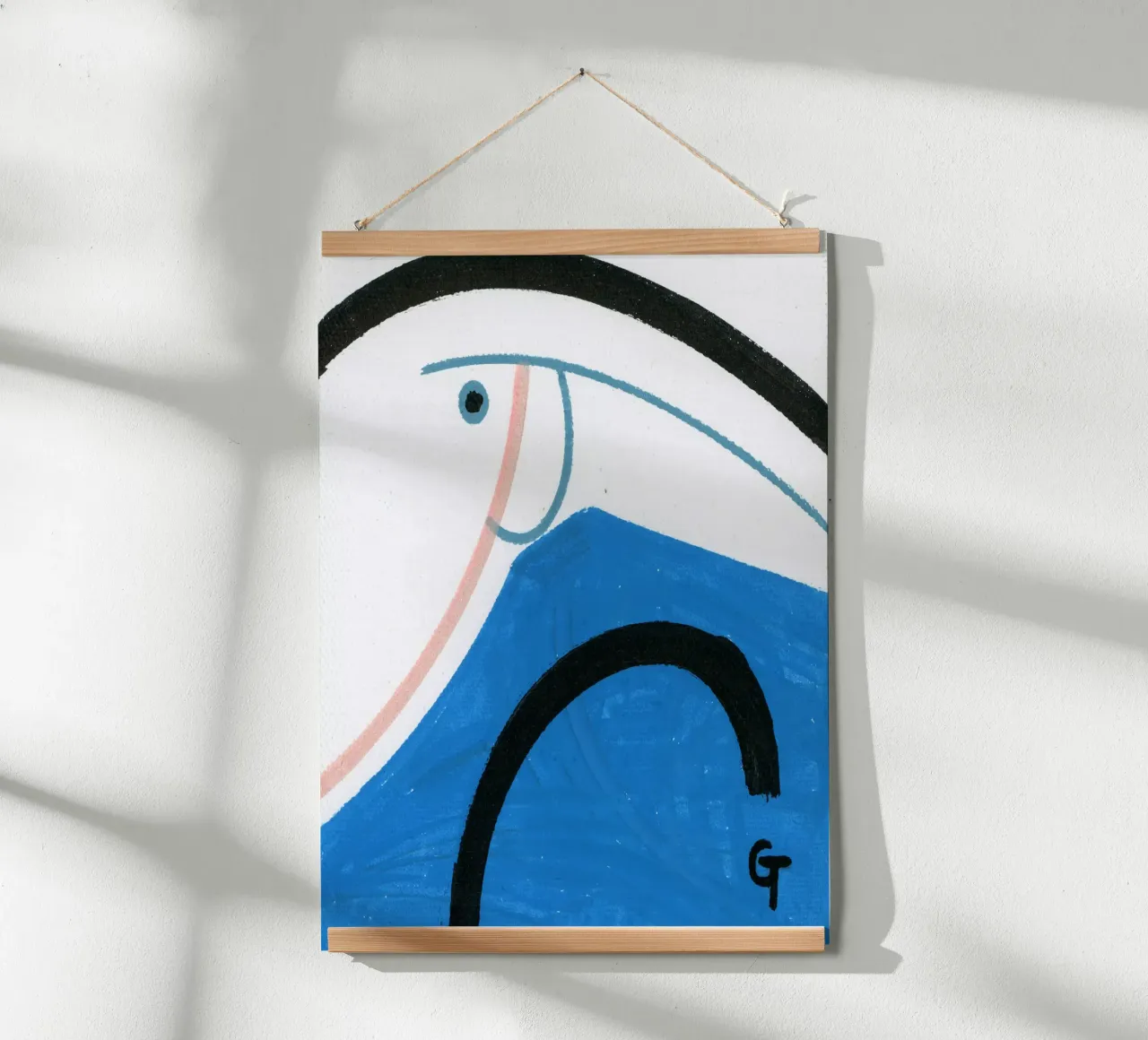 Minimalist fish 3 poster da gtobonart