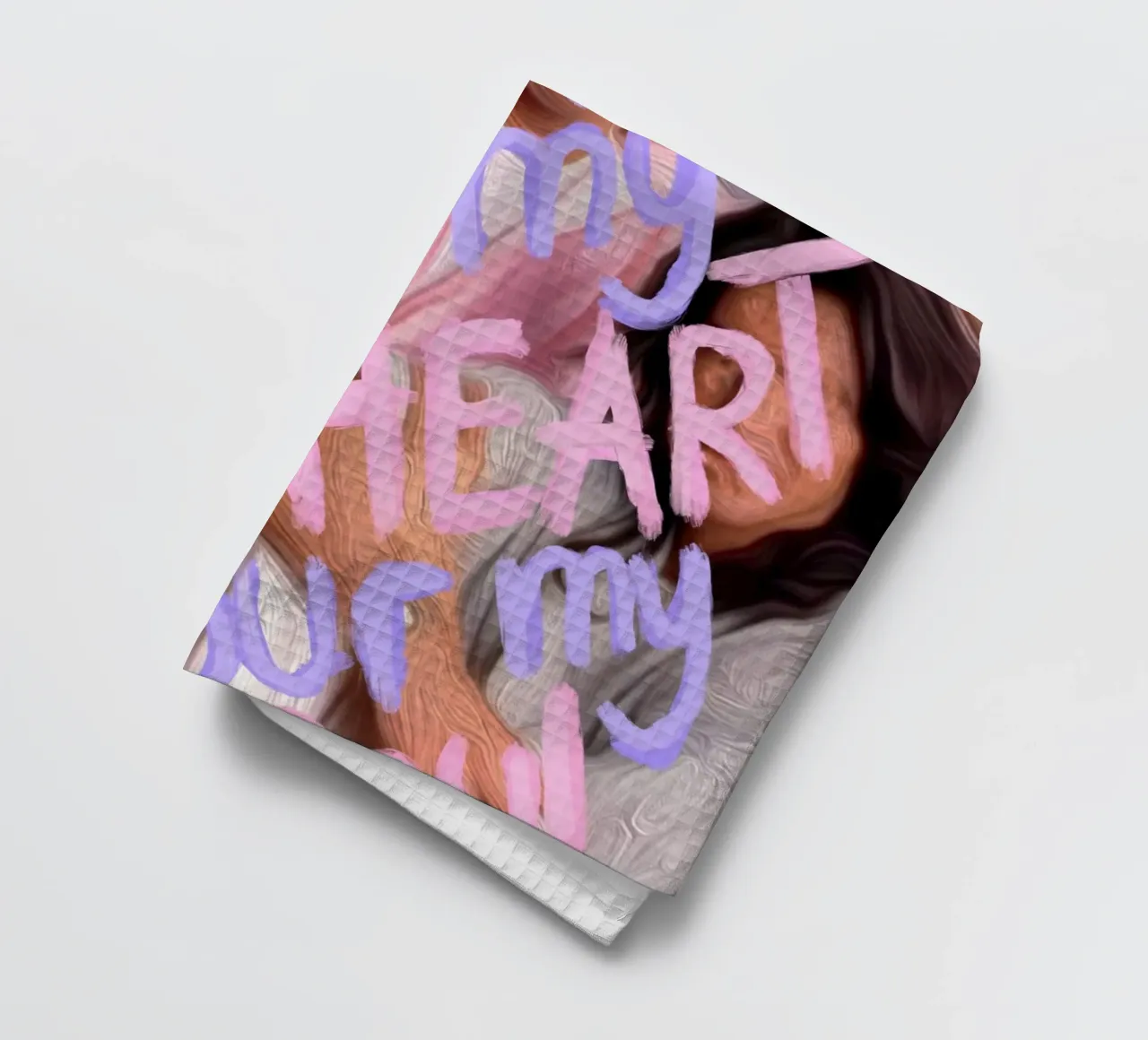 your my heart tea towel by Hej Ibiza by Ute Arnold