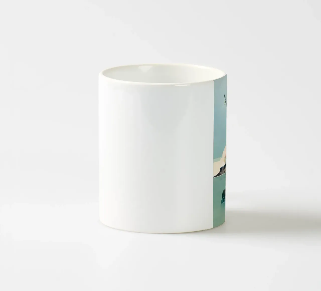 Faro e barca da pesca tazza in ceramica da ThorBrush