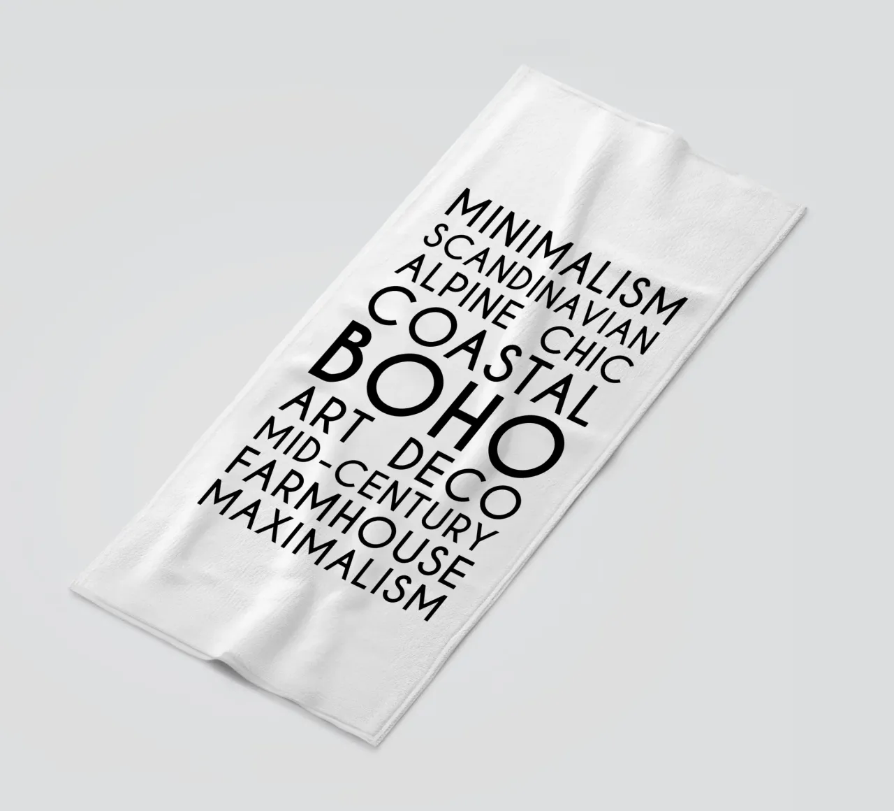 Stili di design per interni - Stili di interni - Typo art telo mare da Typo Designs