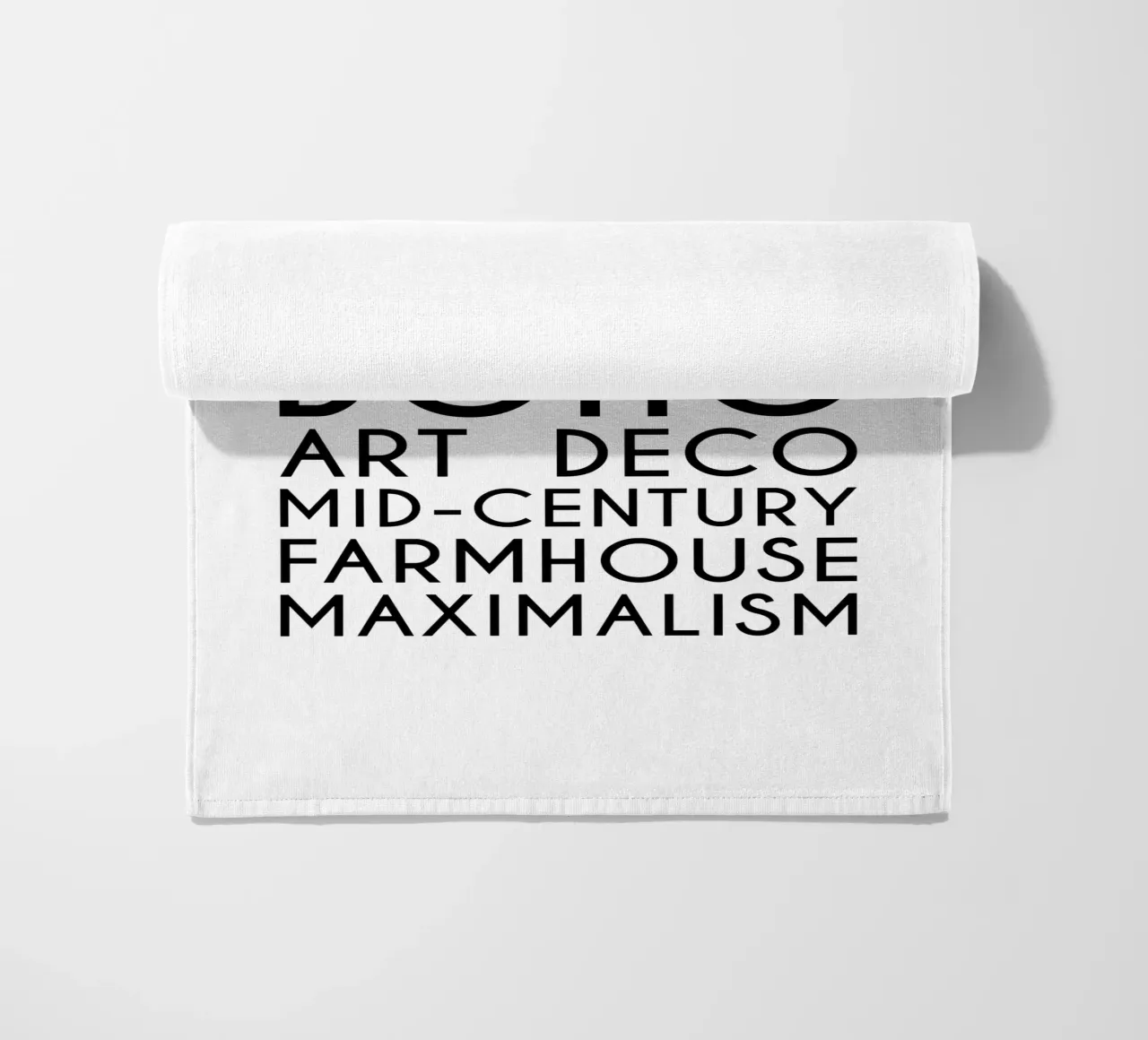 Stili di design per interni - Stili di interni - Typo art telo mare da Typo Designs