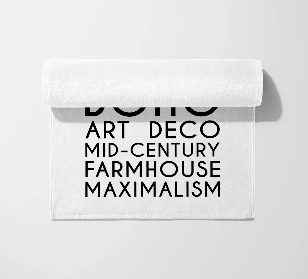 Stili di design per interni - Stili di interni - Typo art telo mare da Typo Designs
