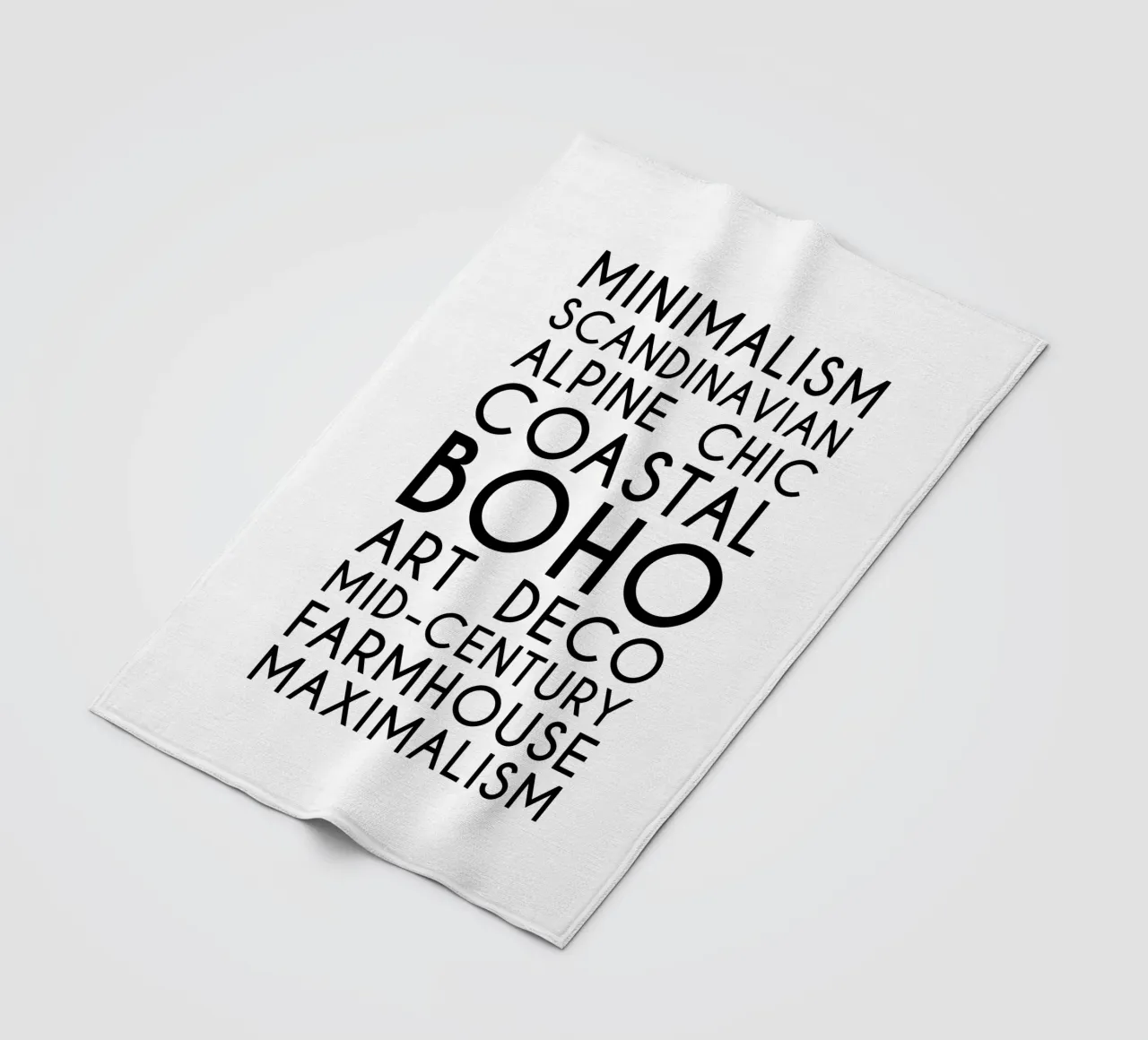 Stili di design per interni - Stili di interni - Typo art coperta in pile da Typo Designs
