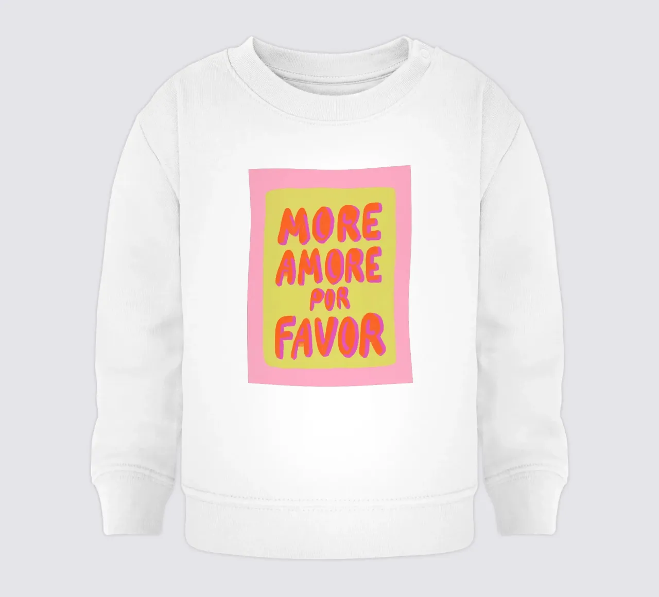 Più Amore Sommer pop felpa neonato da Carina Pop & Pastell