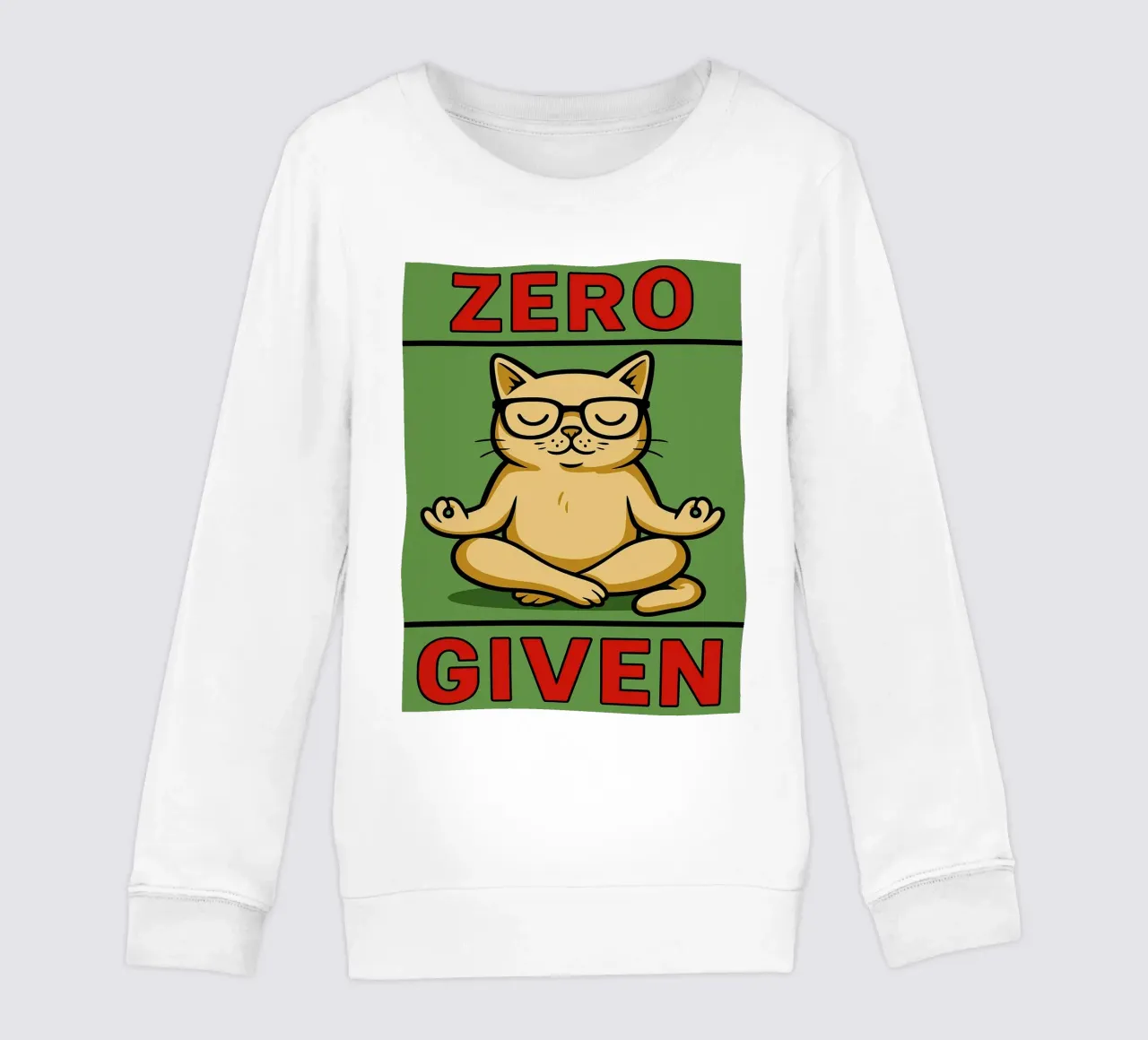 zero dato gatto divertente felpa bambino da Toolee