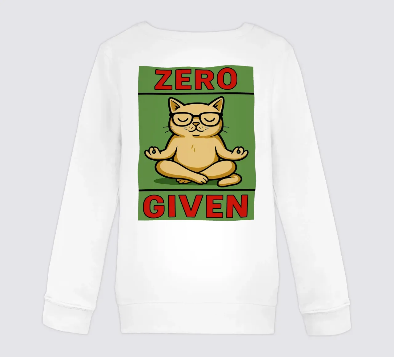 zero dato gatto divertente felpa bambino da Toolee