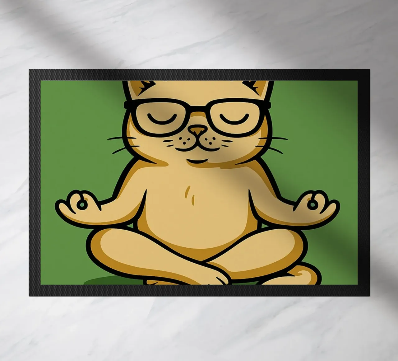 zero dato gatto divertente zerbino da Toolee