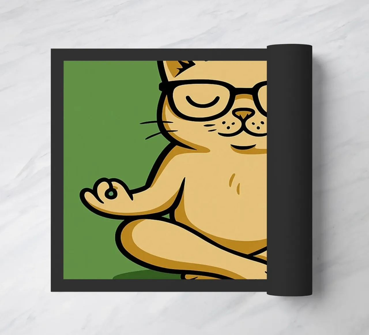 zero dato gatto divertente zerbino da Toolee