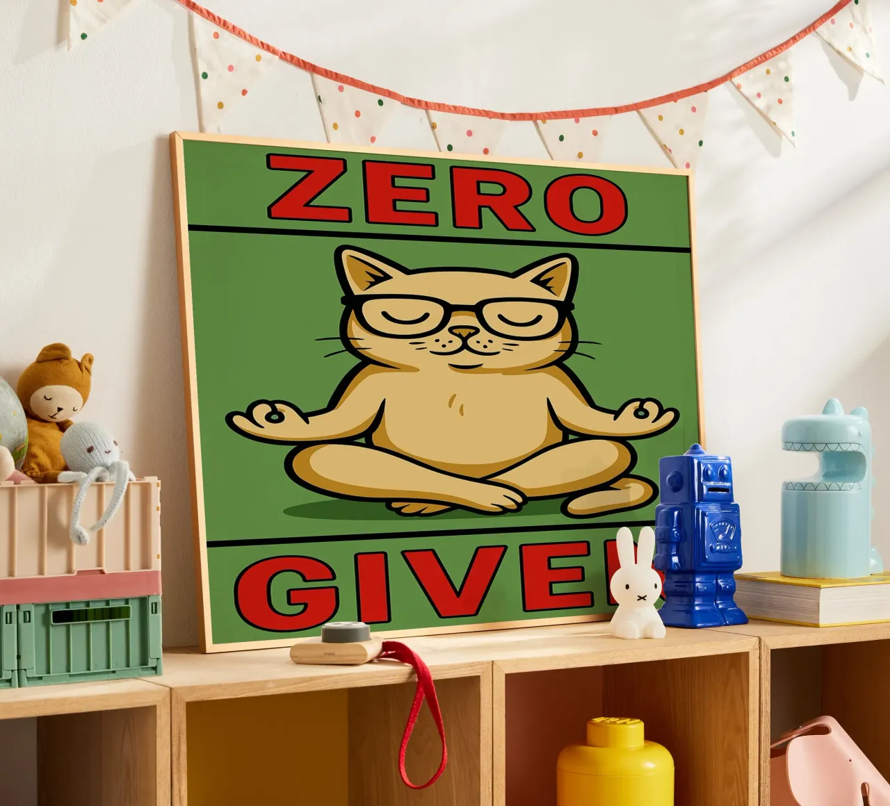 zero given funny cat hahnemühle by Toolee