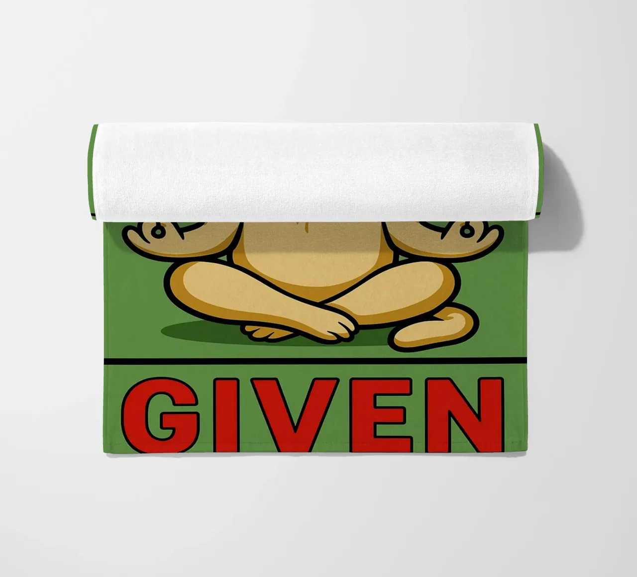 zero given funny cat beach towel by Toolee