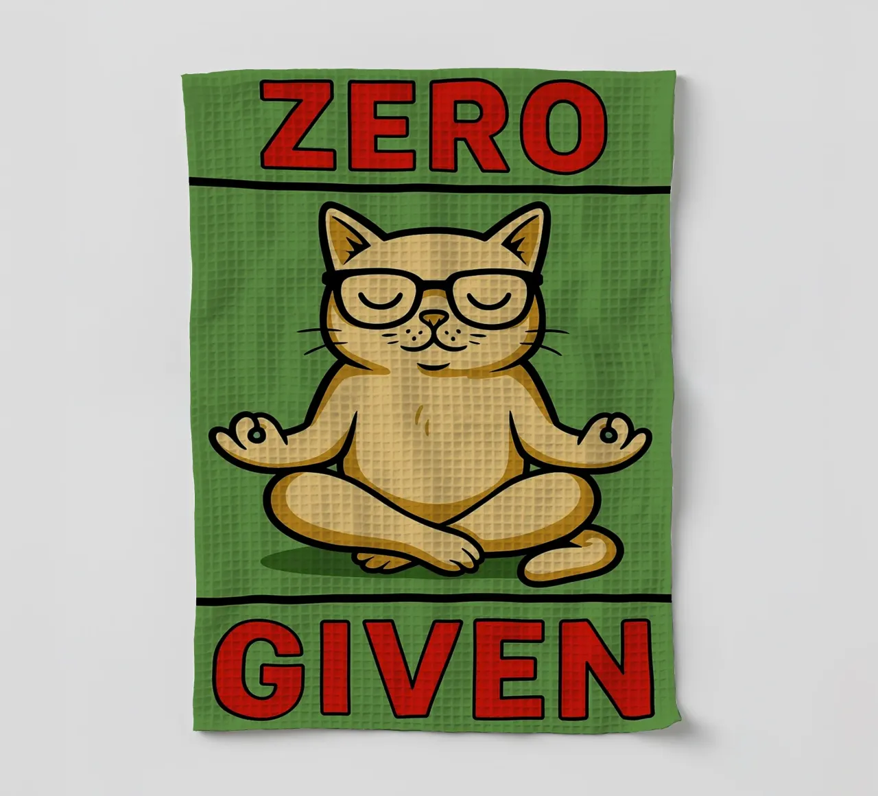 zéro donné drôle de chat torchon de Toolee