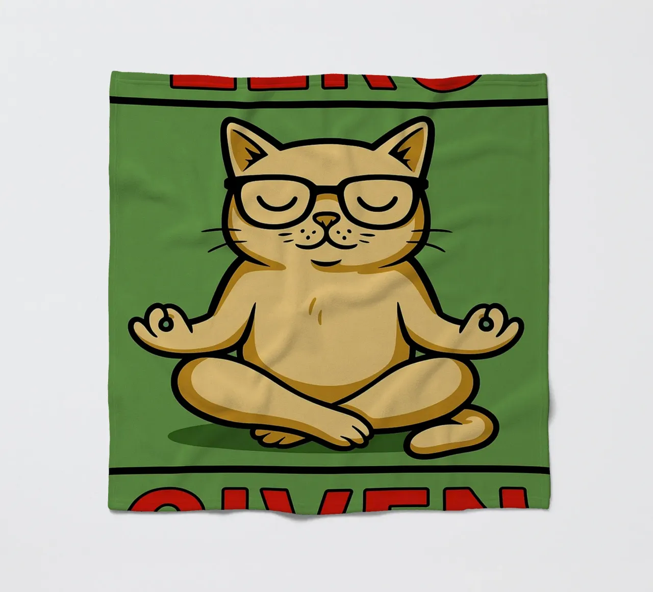 zero given funny cat fleece blanket by Toolee