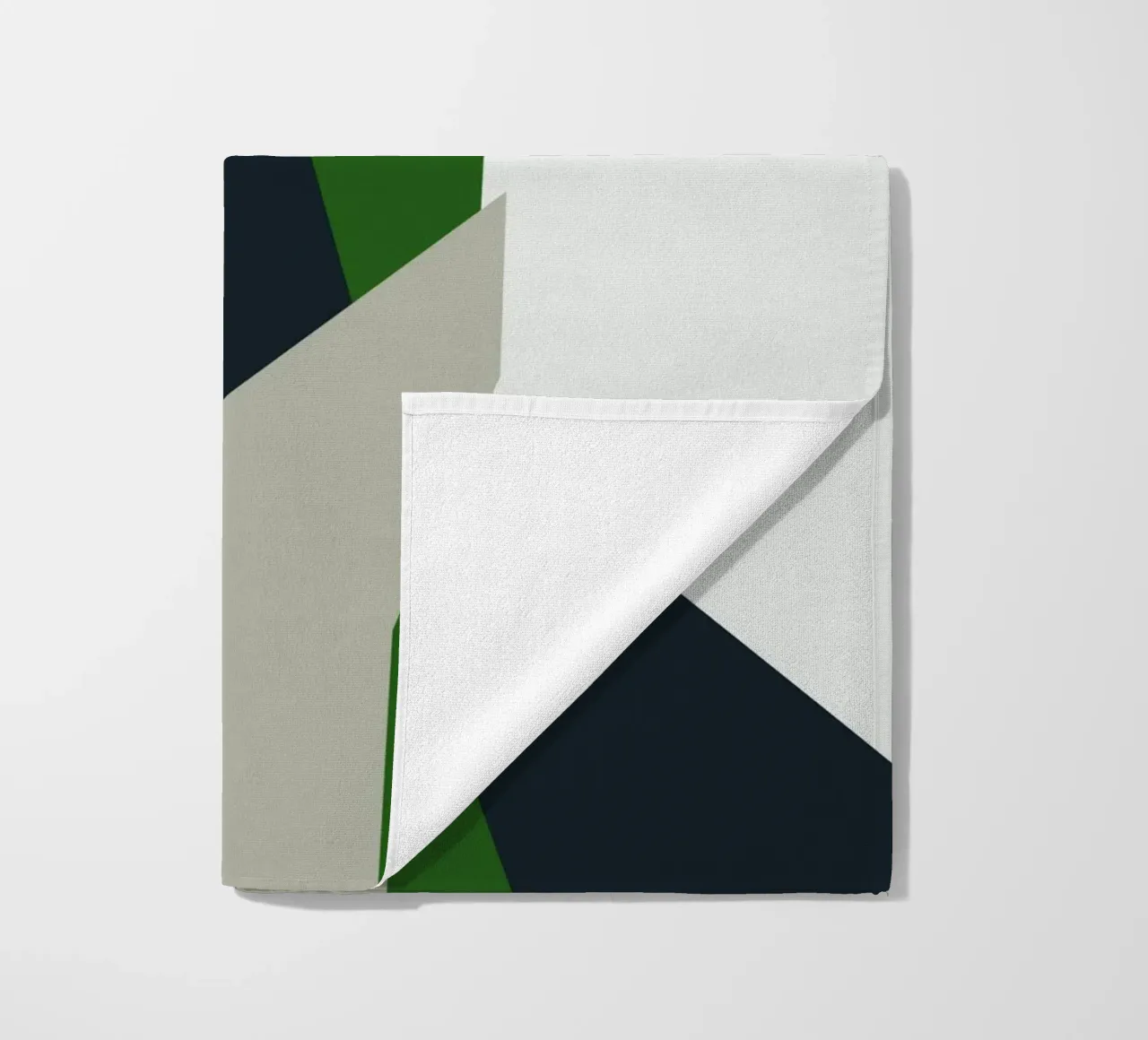 Geometrische abstracte compositie strandhanddoek van Life of Pie