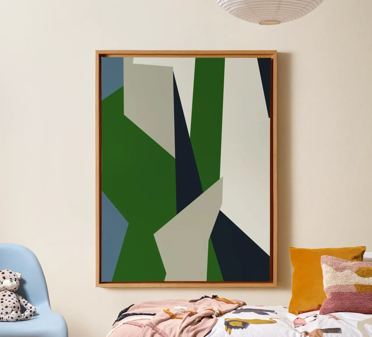 Geometrische abstracte compositie canvas van Life of Pie