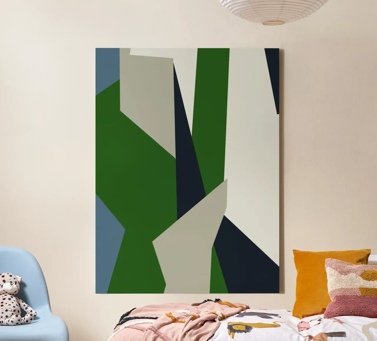 Geometrische abstracte compositie canvas van Life of Pie