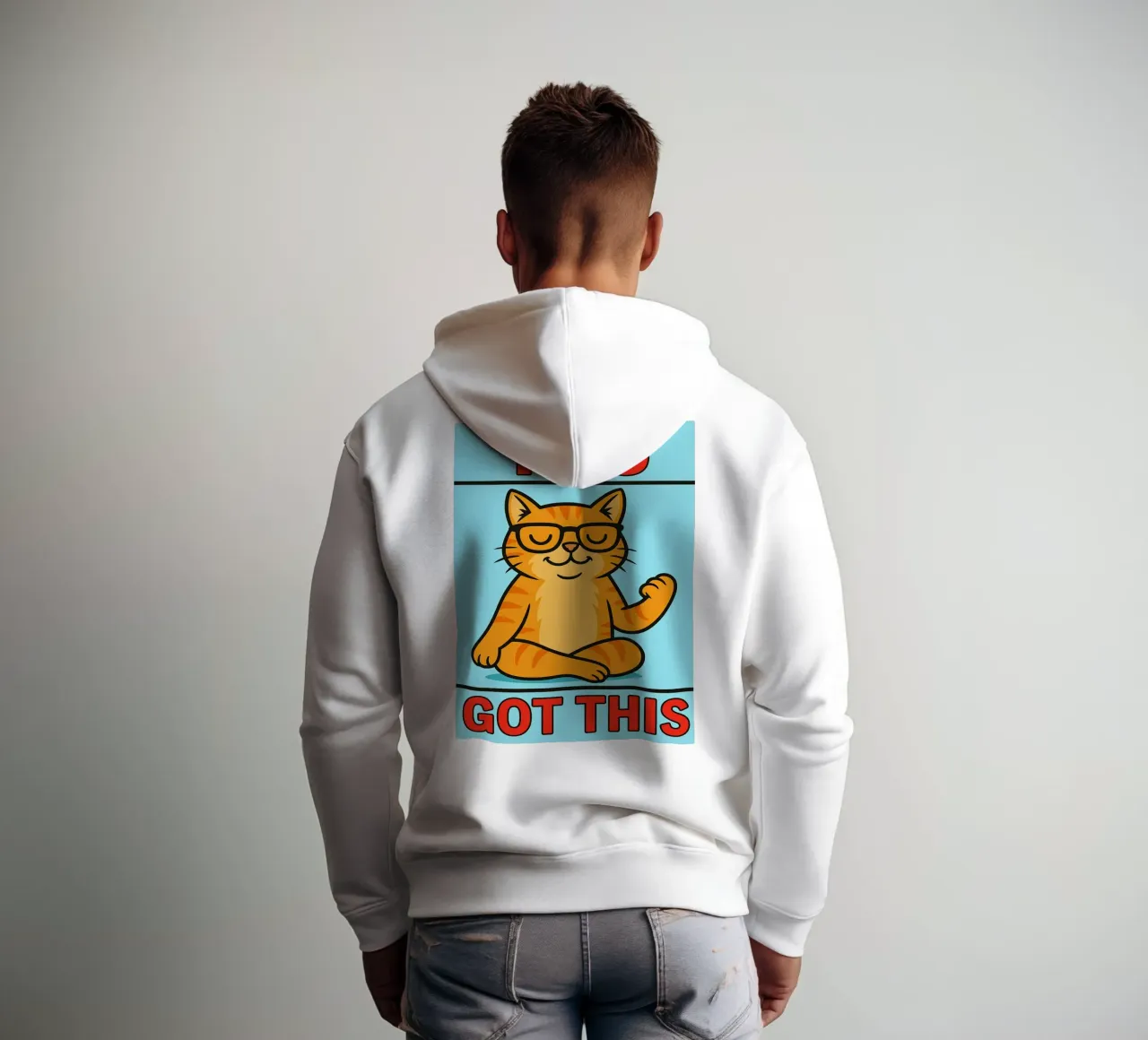 hai un gatto buffo felpa con cappuccio da Toolee