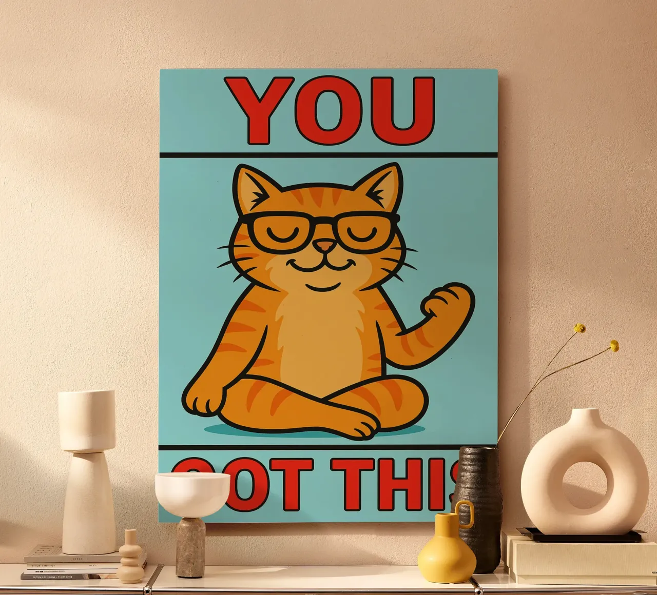 hai un gatto buffo alluminio dibond da Toolee