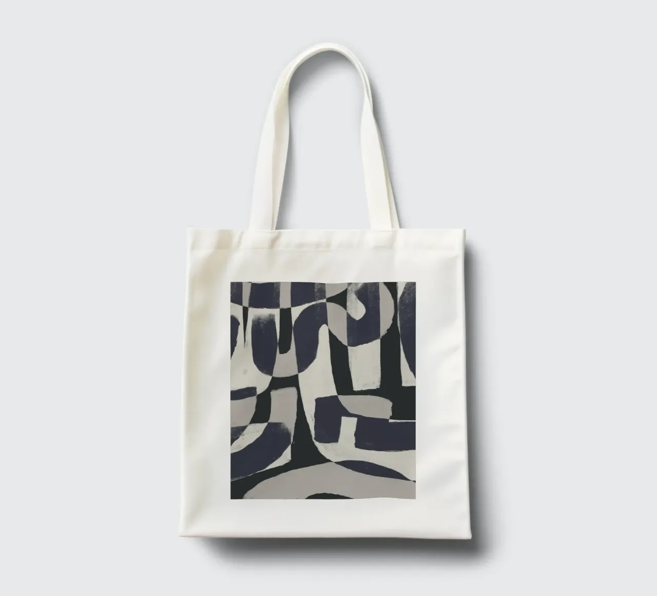 Forme astratte monocromatiche borsa in juta da Life of Pie