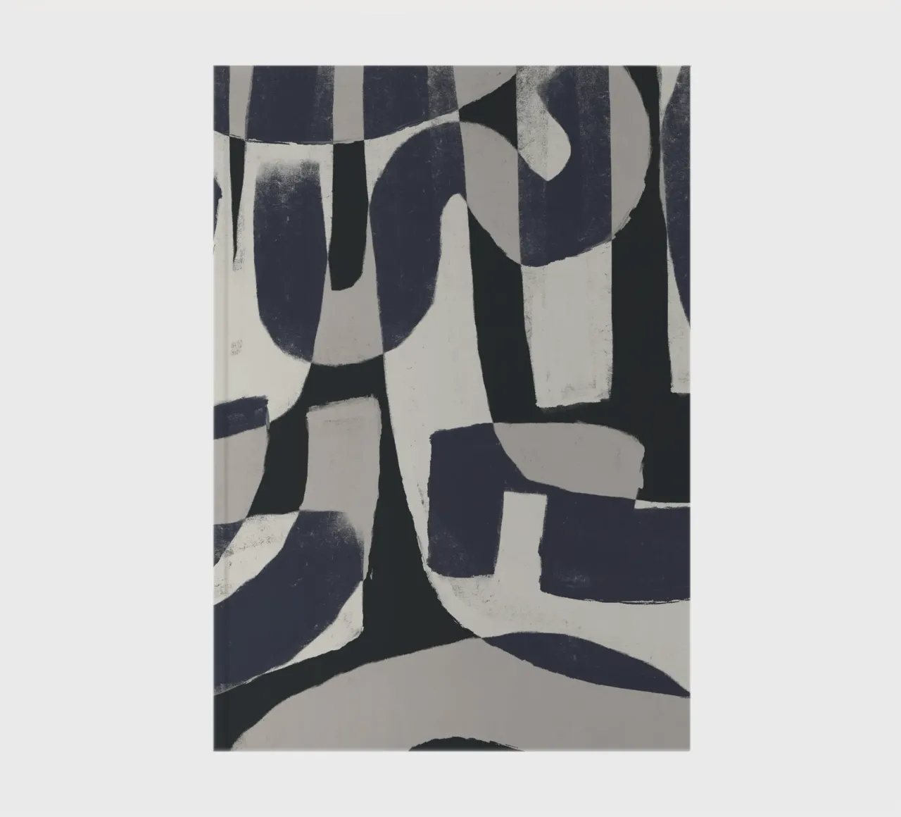 Monochrome Abstract Forms notebook by Life of Pie