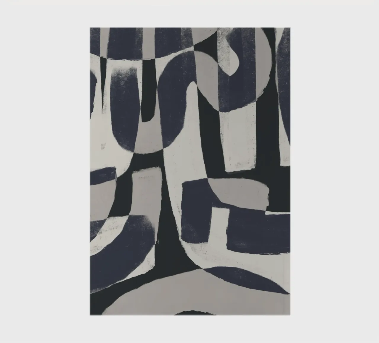 Monochrome Abstract Forms notebook by Life of Pie