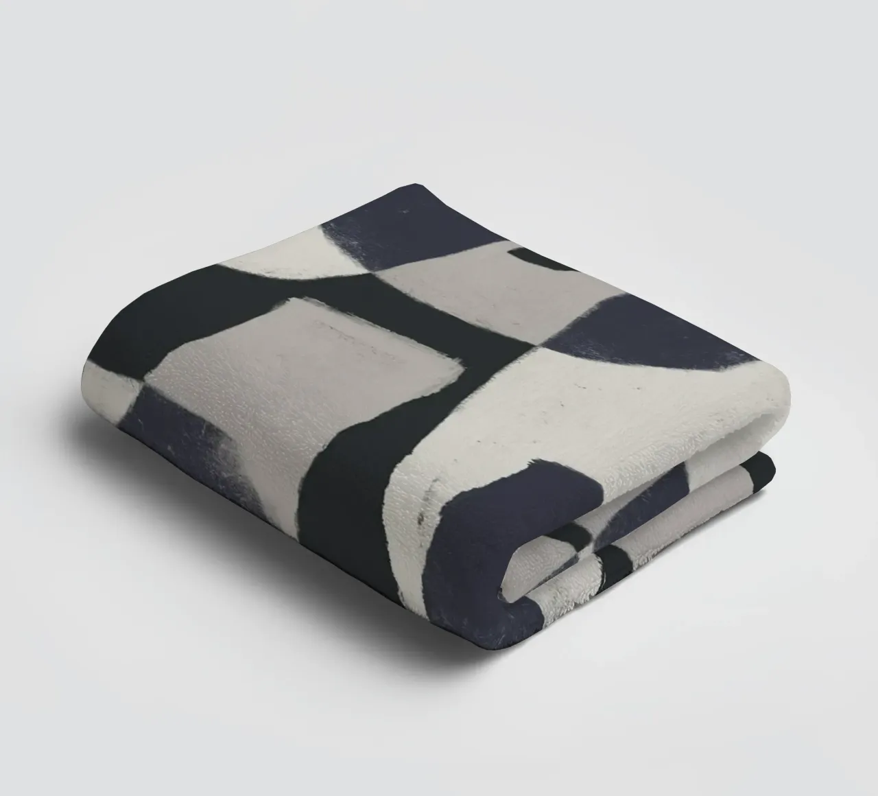 Forme astratte monocromatiche asciugamano da bagno da Life of Pie