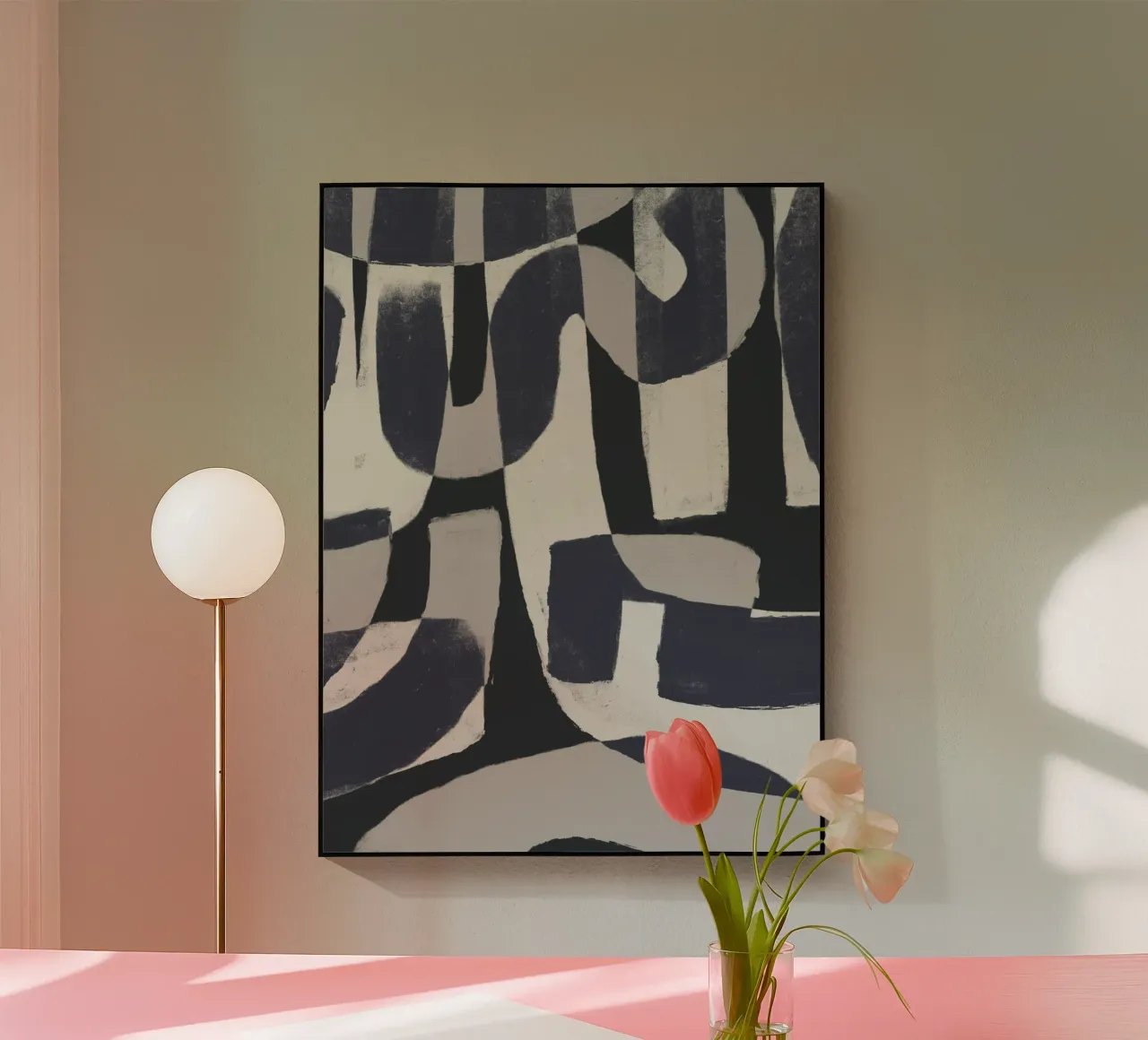 Forme astratte monocromatiche plexiglass da Life of Pie