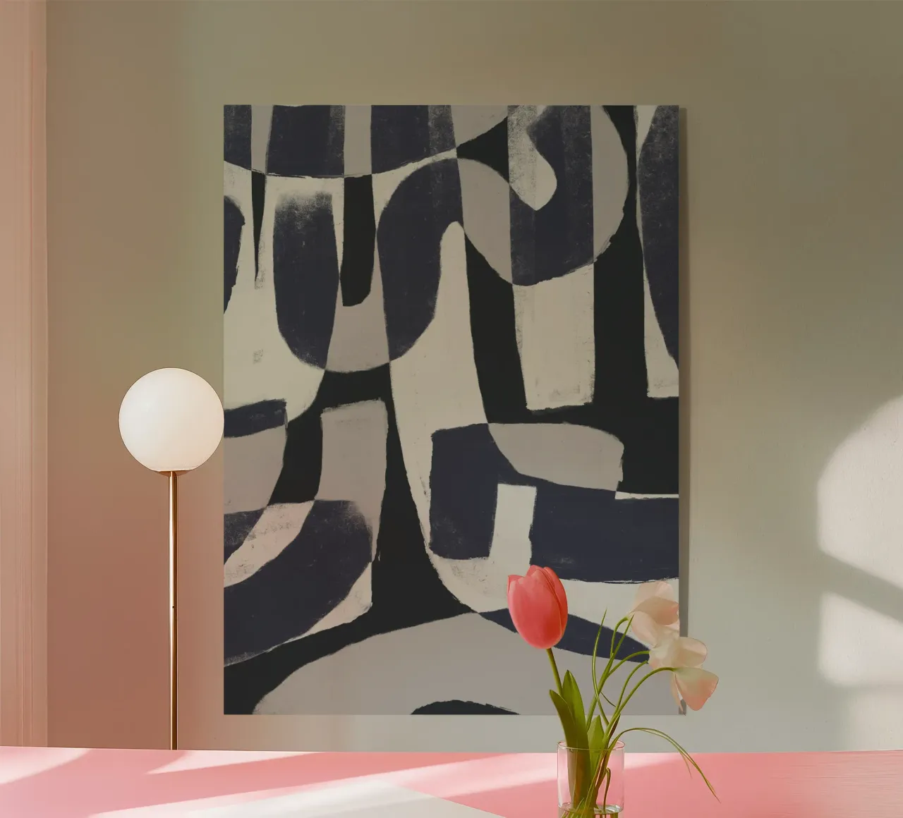 Forme astratte monocromatiche plexiglass da Life of Pie
